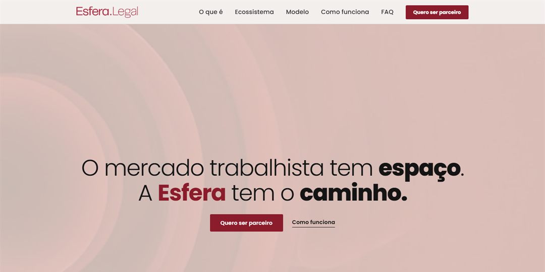 Site da Esfera Legal